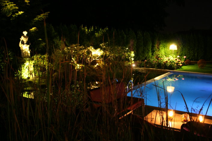 Gartenbeleuchtung in-lite Licht im Garten